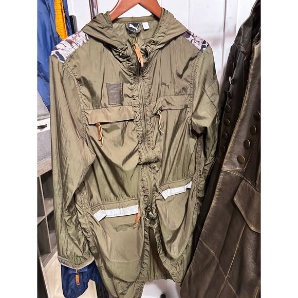 Puma × MIHARA Yasuhiro Collaboration Nylon Jacket Mens Size medium Green Camo - Picture 15 of 15